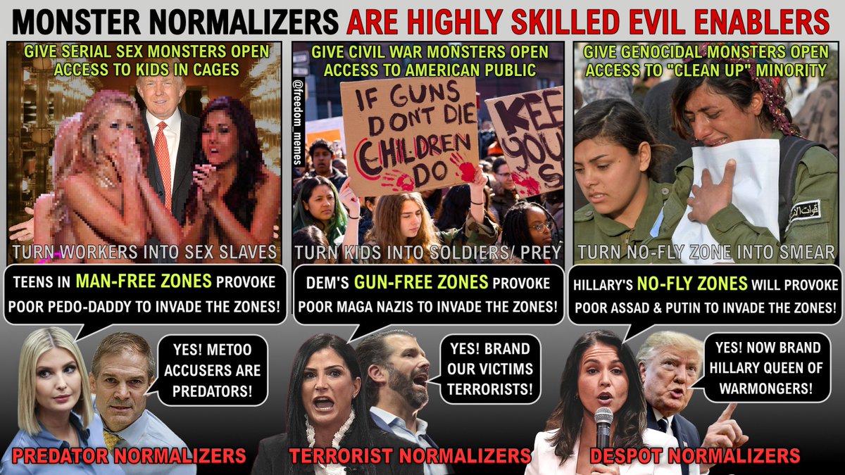 freedom_memes's tweet photo. ๐กBE WOKE to how #MonsterNormalizers sow apathy, misdirect crimes & disarm smug "independent" #AmericanSheeple. https://t.co/UIUoMpoQMS