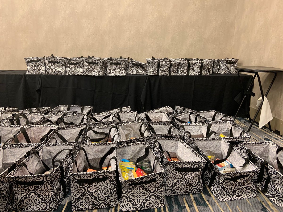 vertexinc's tweet photo. Last night our attendees, sponsors and staff got the chance to participate in a networking event where they worked together to build care packages for military men and women. Thank you to everyone who participated in this meaningful event! #VertexExchange https://t.co/j0CHIHEdOG