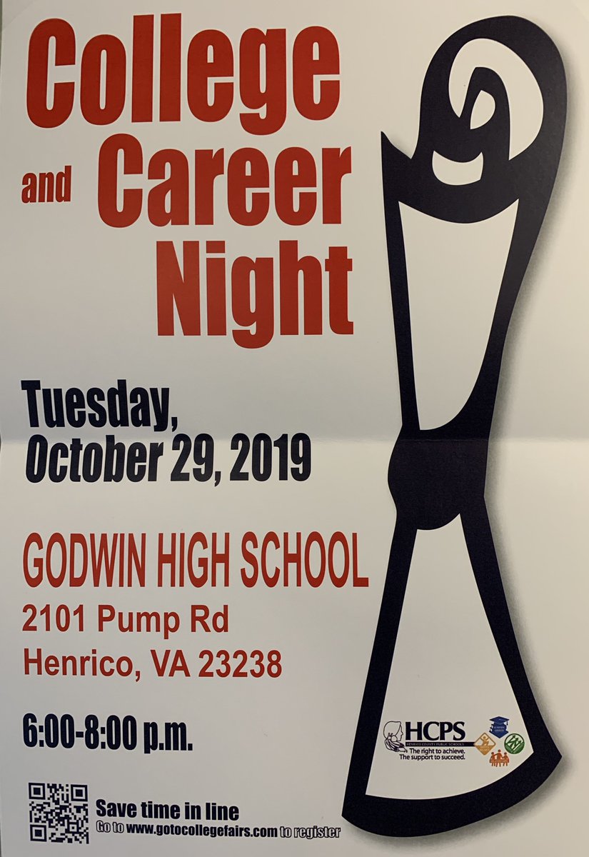 HcpsBrookland's tweet photo. It is College and Career Day at BMS! Join us for College and Career Night at Godwin High School tonight from 6:00-8:00pm. Go Cubs! #LearningIsCommunitySupported #LifeReady #LearningisConnectedAndAuthentic https://t.co/9q0USQoKLv