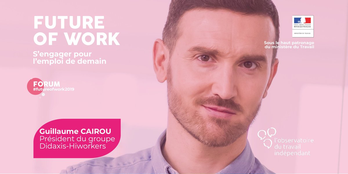 didaxisFR's tweet photo. Acteur engagé dans les nouvelles formes d'emploi, @guillaumecairou sera présent le 7 novembre prochain au forum #FutureOfWork2019 organisé par l'@otindependant .

➡️Un événement consacré au futur du #travail. 

Plus d'infos ici 👉 https://t.co/Q4j1YxCP42
#portagesalarial https://t.co/hUyvRk5rk9