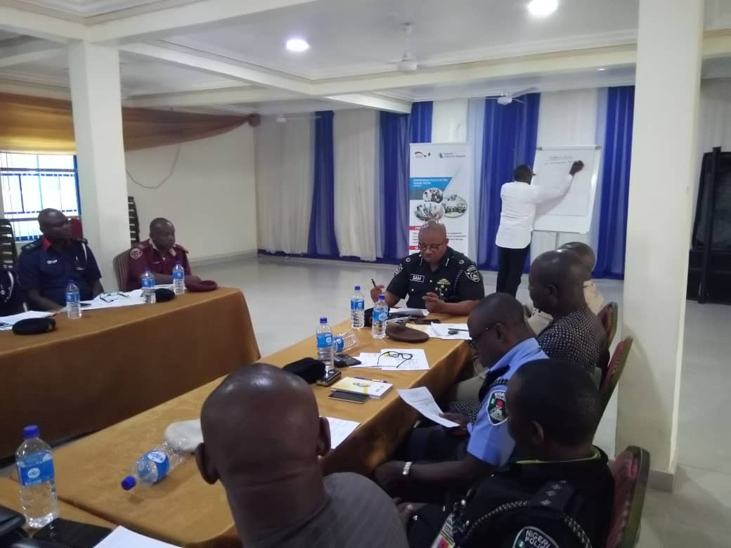 SFCGNigeria's tweet photo. Happening Now: Dialogue with Over 30 Security Sector stakeholders from Rivers, Delta &amp; Bayelsa States convened to discuss how to foster inter-agency collaboration in deepening peace in Niger Delta region. The upcoming elections in Bayelsa is a major focus during the discussions. https://t.co/BdhfPCalpH