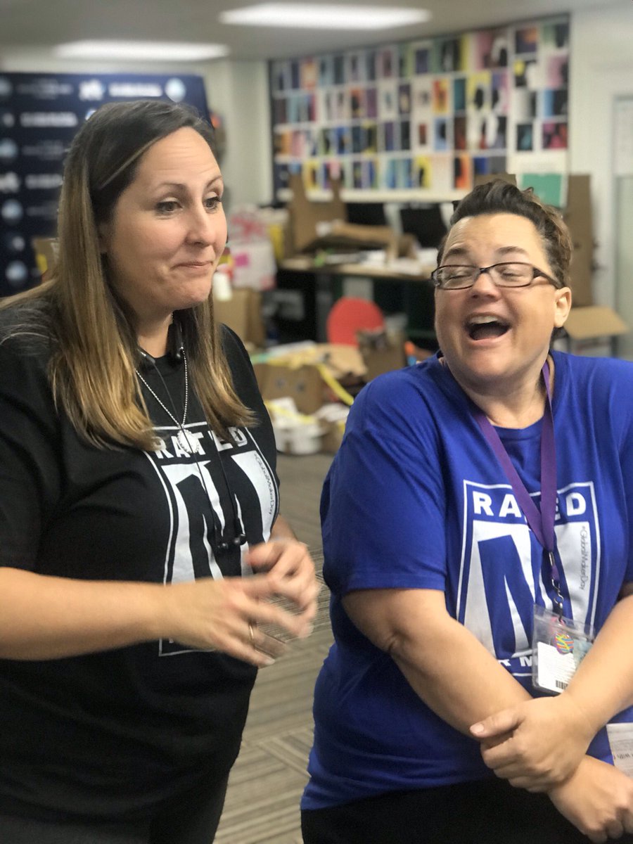 globalmaker's tweet photo. .@JaimeDonally and  @Penchevable remind us that the best part of making is there’s no boundaries! #GlobalMakerDay #RatedM4Makers https://t.co/c9EhDCCVzC