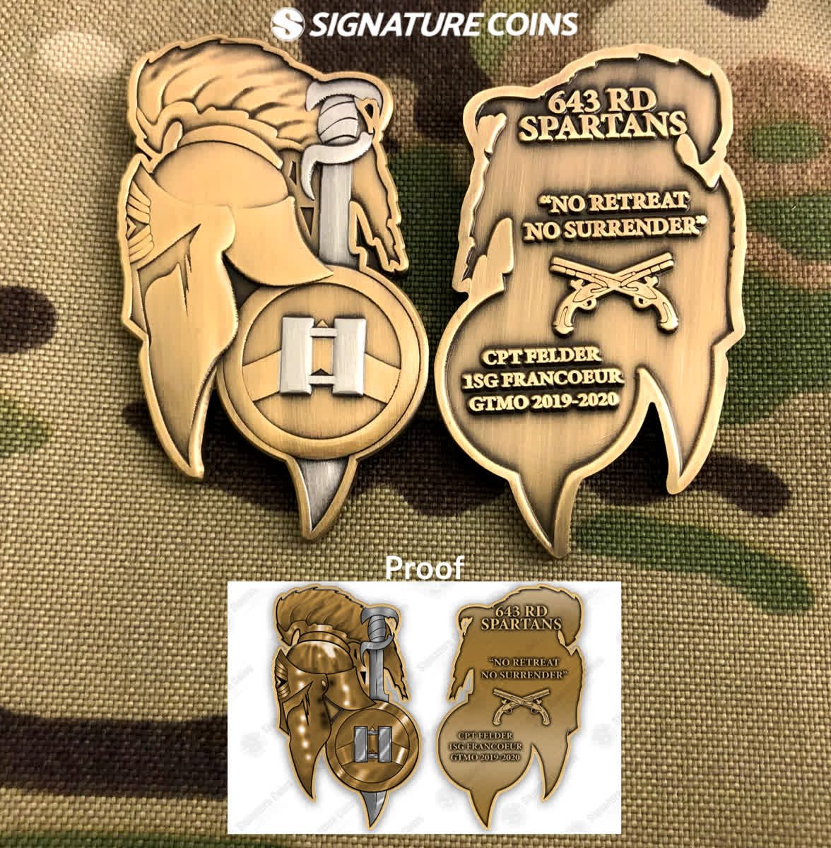 signature_coins's tweet photo. ✏️ Proof to Production 🏅
Here is a before and after of this custom shape 643rd Spartans Military Police #challengecoin!
#ChooseSignature #CustomCoins #CustomDesign #USMilitary #MilitaryCoins #SpartanCoins #UnitCoins #CommanderCoins #MilitaryPolice #PoliceCoins #ThinBlueLine https://t.co/xwDOa0b6Qy