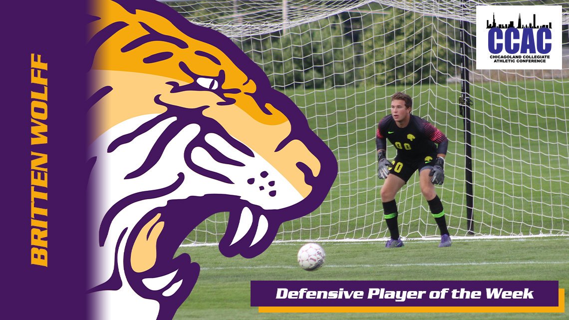 ONUAthletics's tweet image. Congratulations to @ONUTigerSoccer player Britten Wolff on winning @CCACSports men's soccer Defensive Player of the Week!  
#DevelopingChampions #DPOW