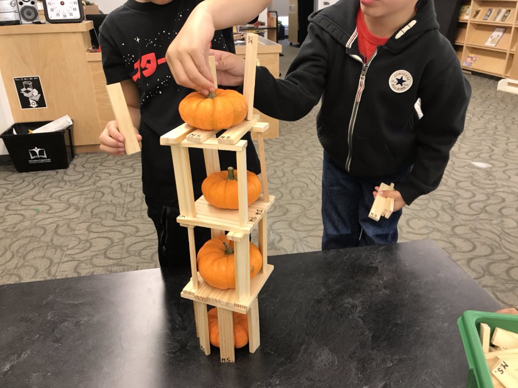 mosally17's tweet photo. Students taking on the Makerspace challenge π with @cindy_macl @newhalfmoonbay. #FallFun #stablestructures https://t.co/BuMP10tCCR