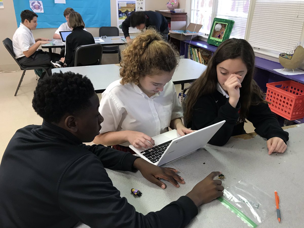 kperez919's tweet photo. Day 1 of Stop-Motion animation. Groups are assigning roles and creating their storylines and scripts. They have quite the imagination! @SLWildcats #wearestlukes #morethanaschool #stemm https://t.co/R5huAgUM4f