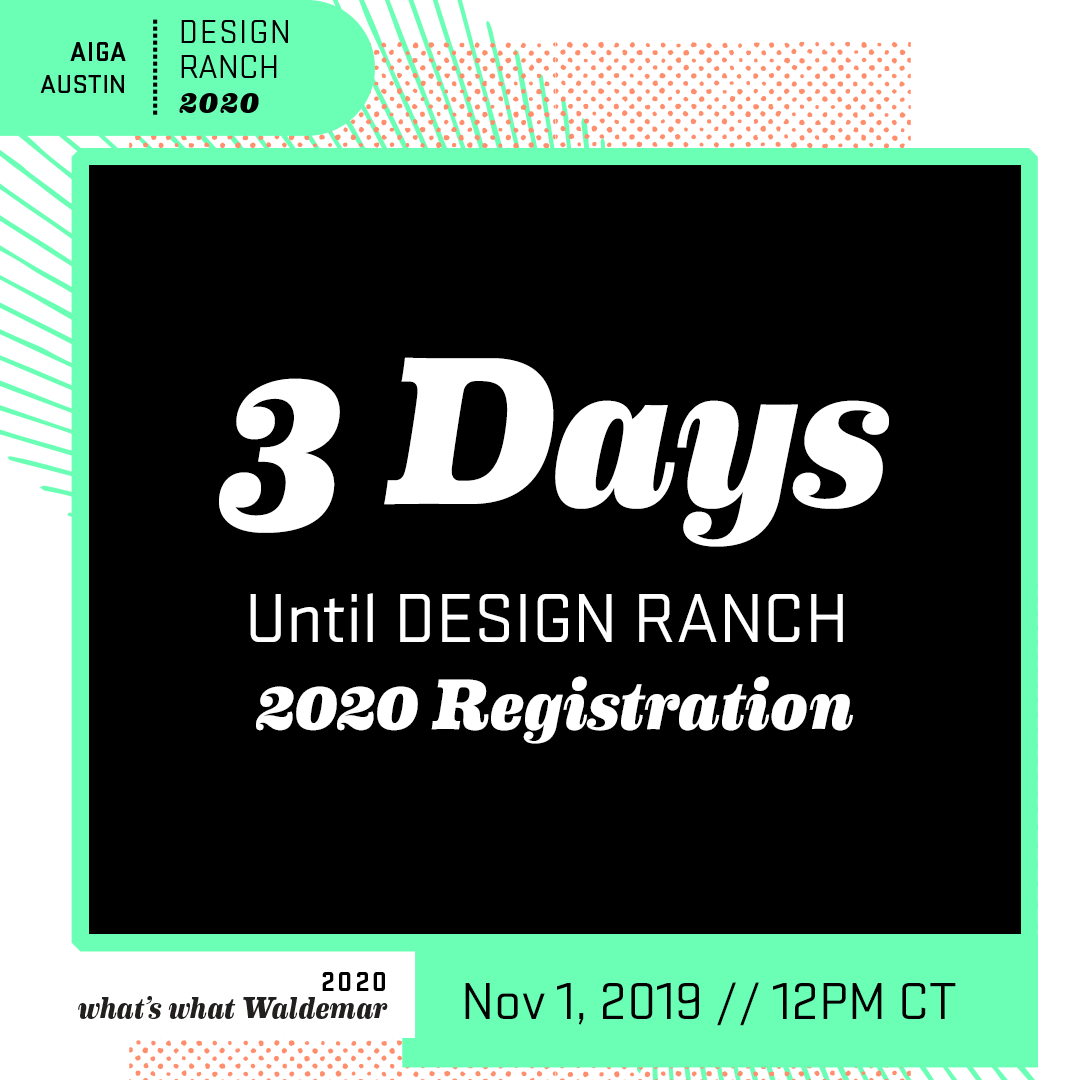 🤠🤠🤠
3 DAYS until #DesignRanchTX 2020 Registration, Y'ALL
🤠🤠🤠