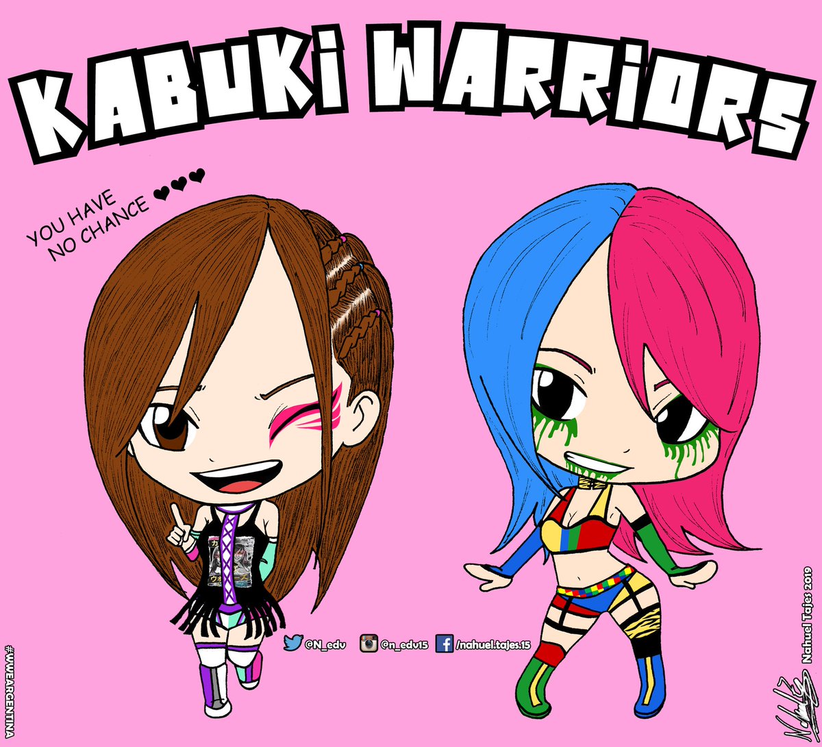 You have no chance against the Kabuki Warriors 

@KairiSaneWWE @WWEAsuka 

#KabukiWarriors #KairiSane #PiratePrincess #Asuka #empressoftomorrow #wwe #raw #womenstagtitles #wrestling #fanart @WWE