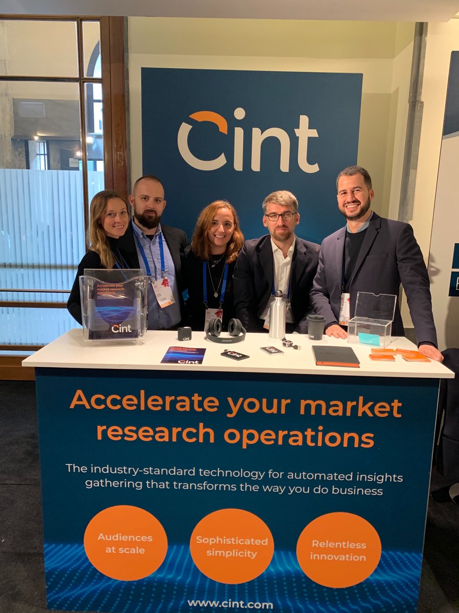 CintGroup's tweet photo. If you're in #Milan at #MRF19, stop by Booth #8 and say Ciao! Let's talk #ricerchedimercato! #MRF2019 #mr #mrx #newmr #insights @P2Sample @assirmricerca #Assirm https://t.co/4dIVmrAO8q