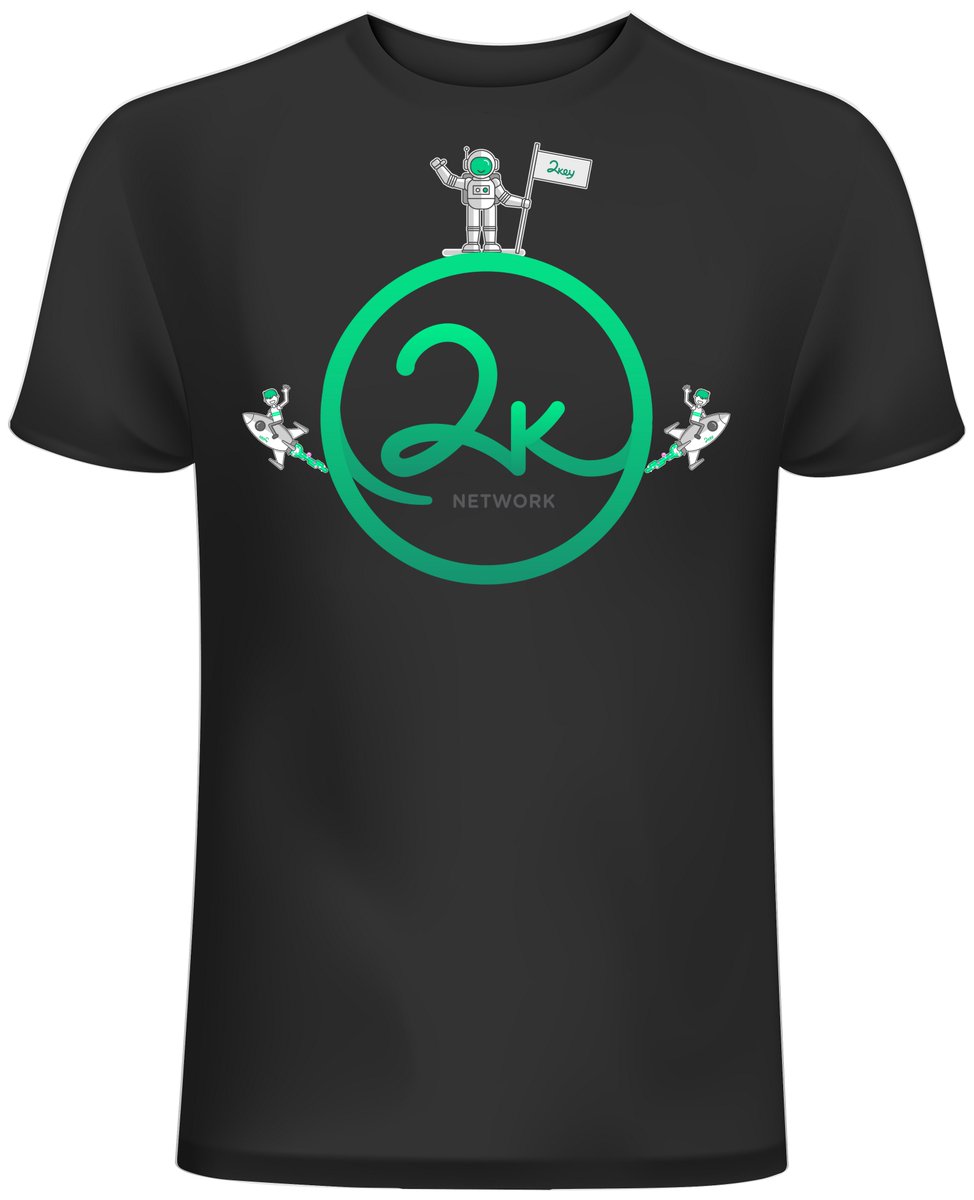AirdropTokenOrg's tweet image. Here is my another t-shirt design for 2key! #2keyNetwork #2keylink 2key.network community.2key.io