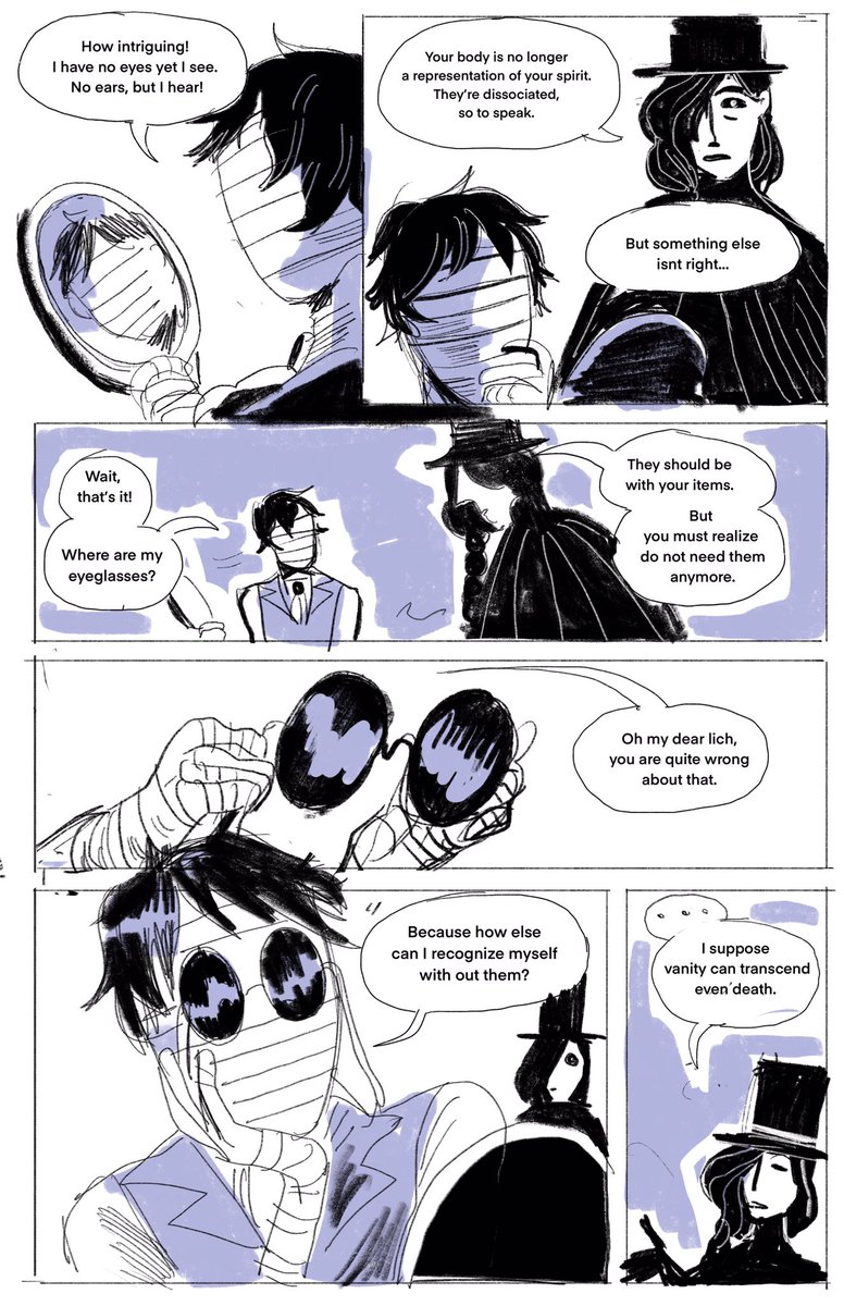 A very quick and messy comic , mostly just to get down in some form. 