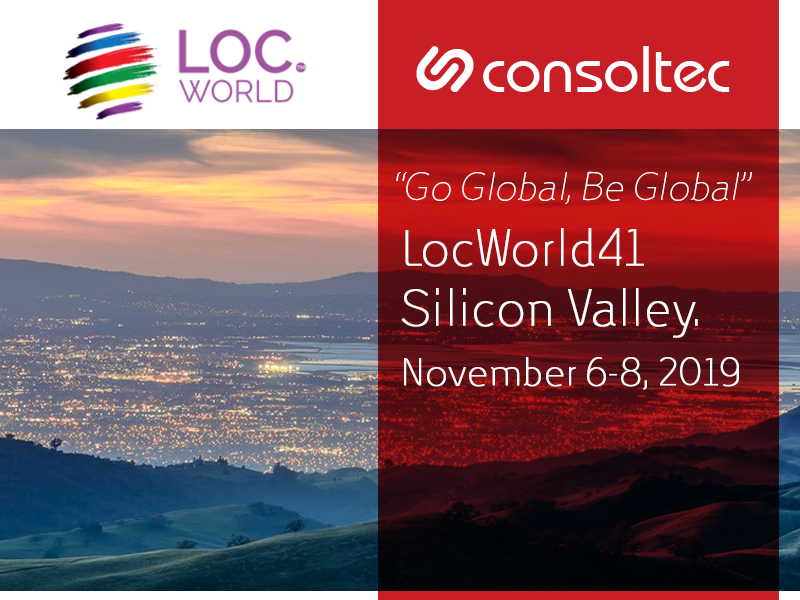 Stop by booth #110 at #LocWorld41 in Silicon Valley.
We look forward to meeting you there!