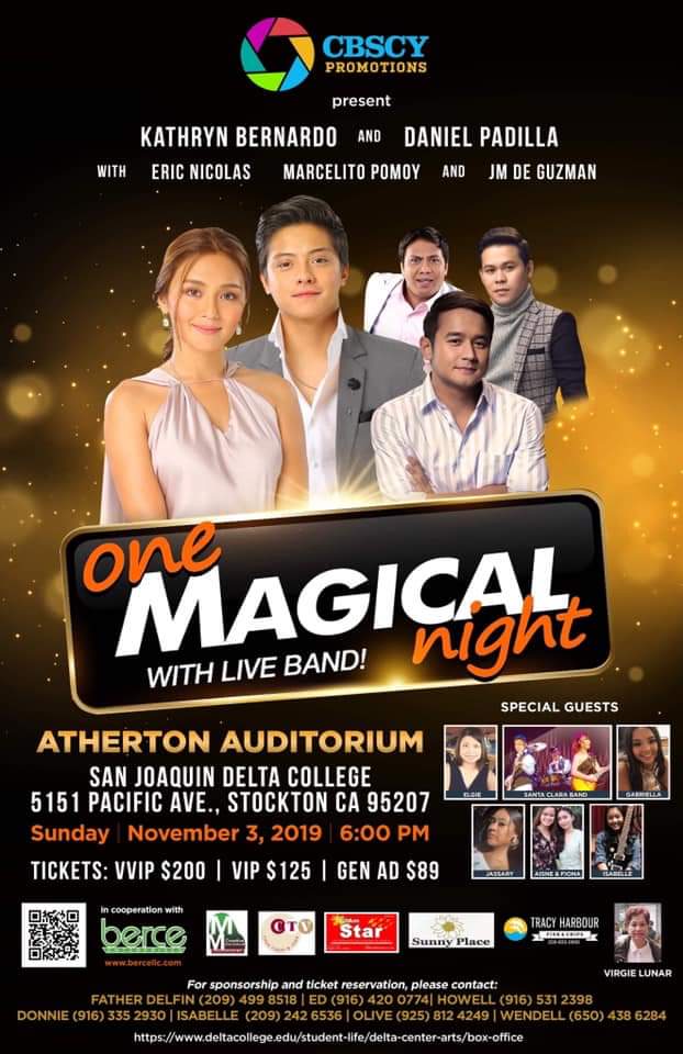 vantedtsuga's tweet photo. #KATHNIEL #OneMagicalNight
πAtherton Auditorium
Stockton, CA
πNov. 3, 2019
VVIP: $200 (Sold Out)
VIP: $125 (24 tix available)
GEN AD: $89 (35 tix available)
for tickets visit or call: 916.335.2930 /
β’ https://t.co/vy1L7RaH0x
β’ https://t.co/BbCjiQaEXP https://t.co/sCrKlqShPV