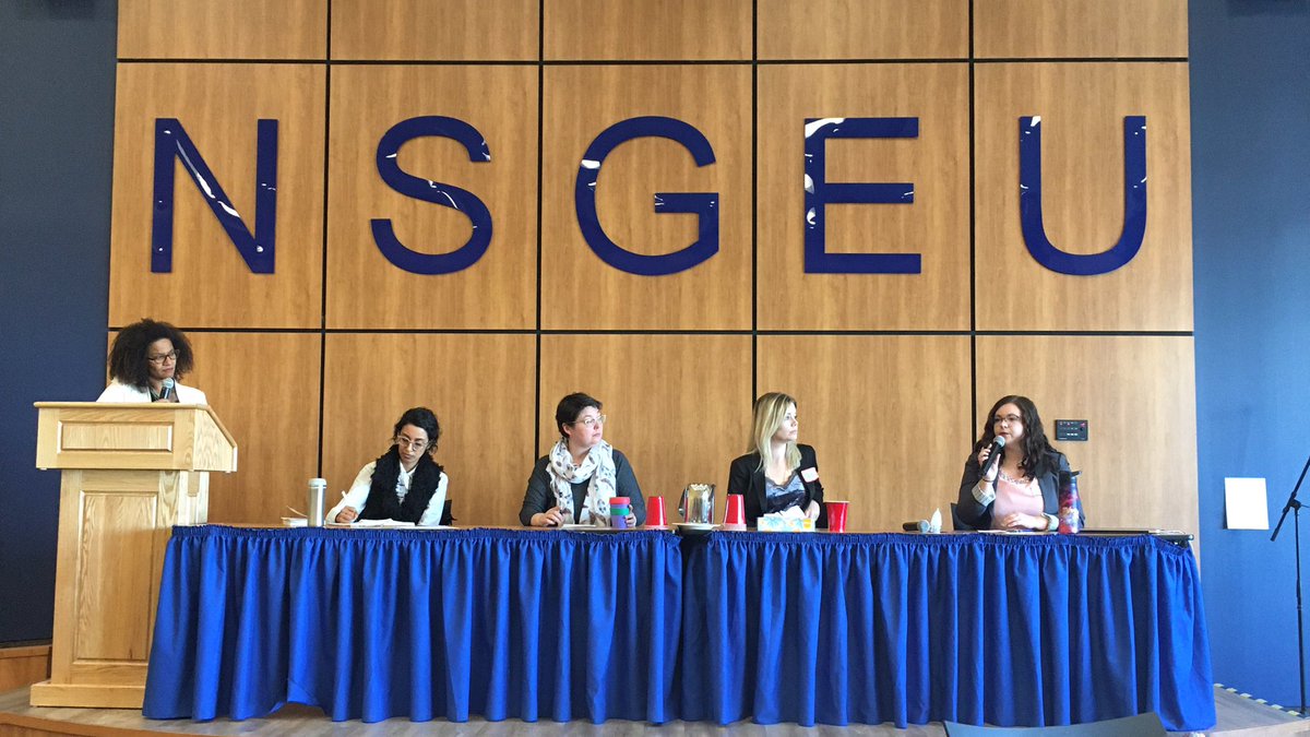 JodiB902's tweet photo. Issues panel is underway... Host Portia Clark form CBC Radio and our panelists Kristen MaCullum, Shannon Hardy, Vanessa Walker and Taqdir Kaur Bhandle #NSPoli https://t.co/4BaHX00raC