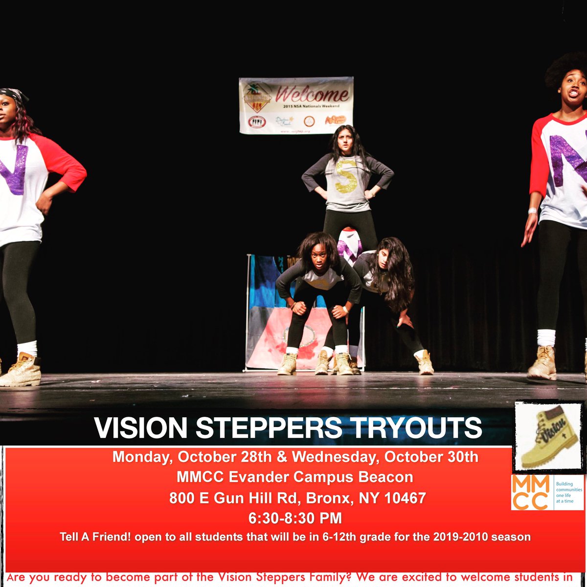 It’s not over yet.  Vision #steppers #tryouts #steplife #ministry. Grades 6-12.