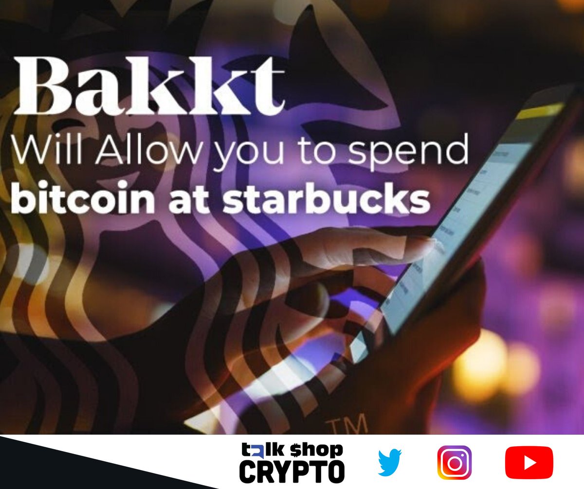 TalkShopCrypto's tweet photo. Bakkt is looking to come out with a app to bring digital assests to consumers. This app will allow you to use your crypto to purchase goods at companies such as starbucks. Could this be the next big app crypto needs? #bitcoin #bakktapp #crypto #cryptocurrencies https://t.co/XQlUJfwBQK