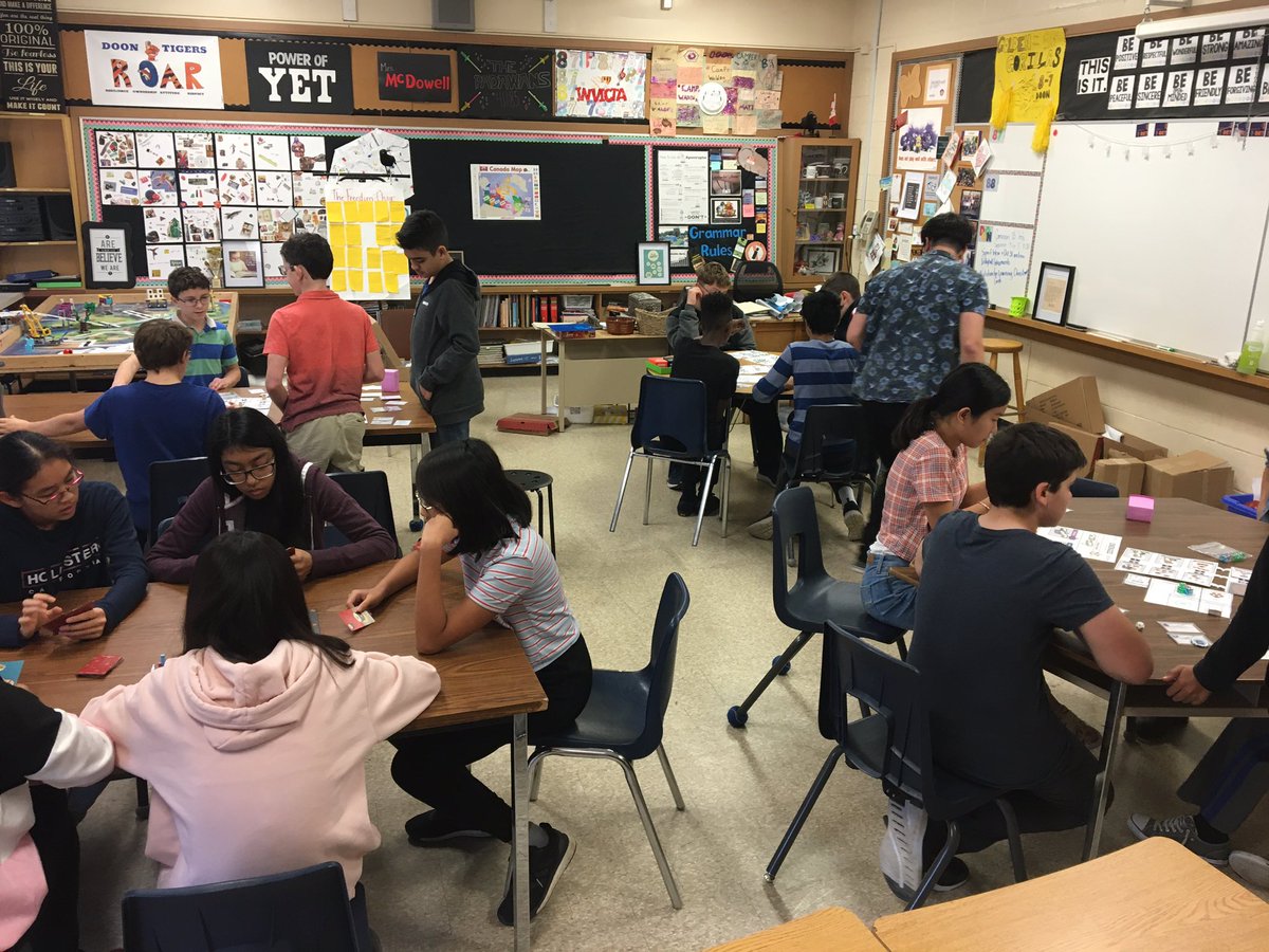 Rm13Doon2's tweet photo. Game testing today with @wgsisummit - based on carbon reduction in Waterloo Region.  Super cool! https://t.co/m0GiAuHO7w