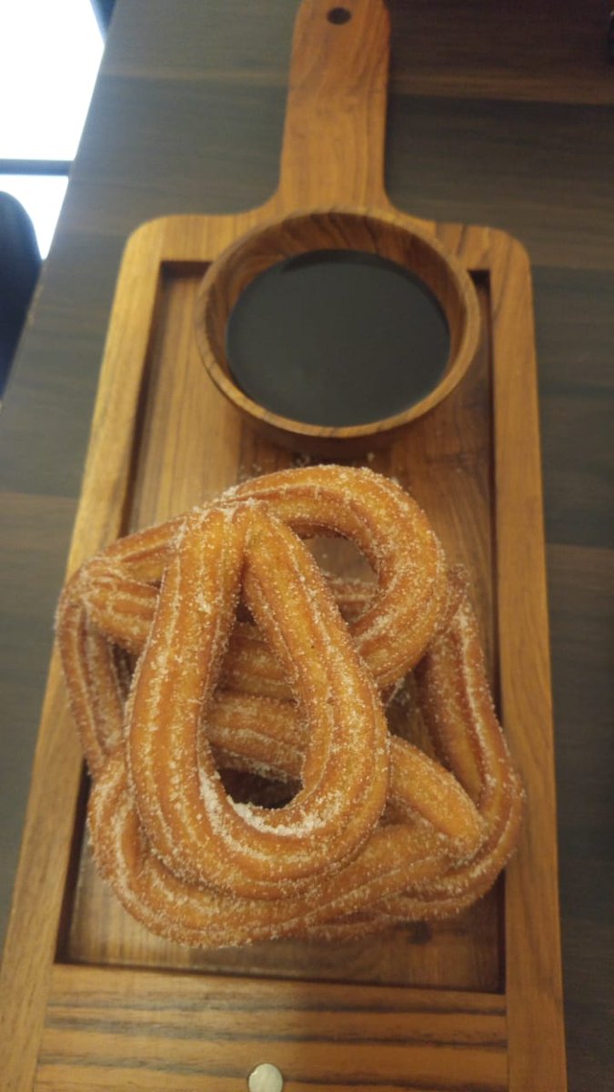 Shepherds in the Spain would not have access to fresh food for days in mountains. They cooked this dish with just flour, oil, water and some campfire. They called it 'Churros' after the Churra sheep whose horns had a similar shape.