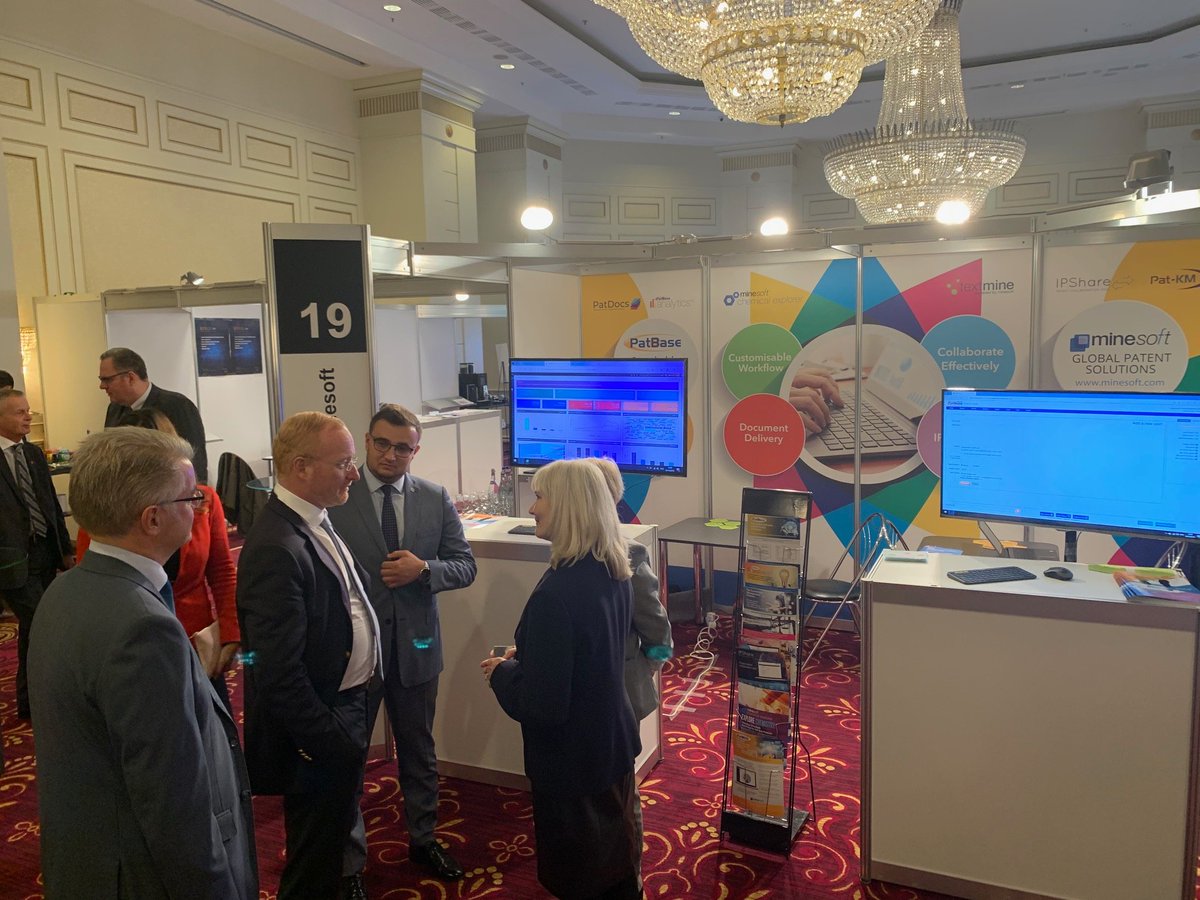 Minesoftnews's tweet photo. The Minesoft team is at #EPOPIC in Bucharest, Romania - come visit the Minesoft stand for more information about our suite of products or to trial the new #PatBase search engine! (stand 19/26) https://t.co/jMbsatSMok