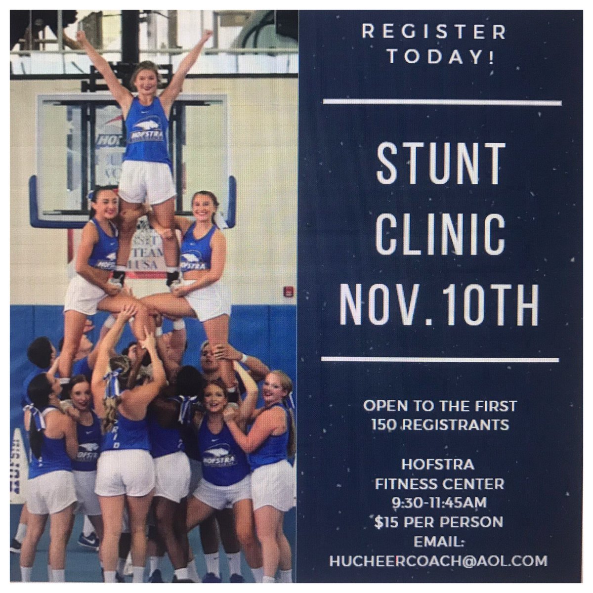 Our next clinic is Sunday 11/10!