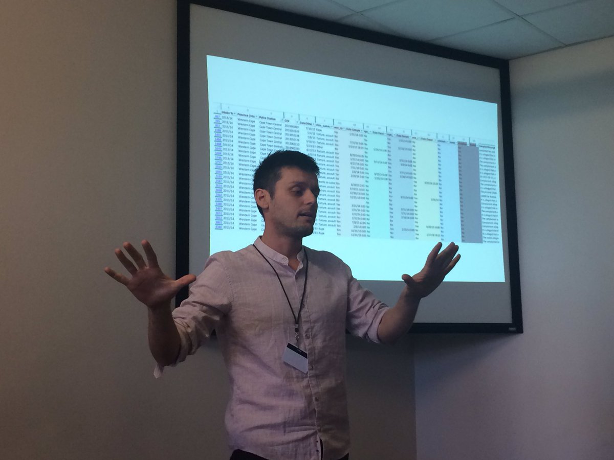viewfinderjourn's tweet photo. “Torture is often classified as common assault... it’s astonishing how common tubing is... I’ve seen a R500 fine for rape” - Daneel Knoetze of @viewfinderjourn at @AIJC_Conference on #KillingTheFiles https://t.co/yZRXSG0Gg3