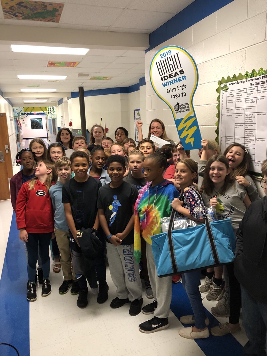 ASESGators's tweet photo. Woo hoo!  Congrats to Mrs. Fogle for her pond ecology proposal! These guys are going to have FUN checking out the scum! https://t.co/fL0d0ZvDfr