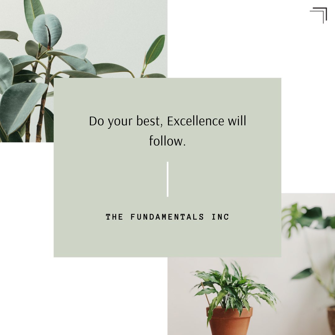 TeamFinc's tweet image. Excellence has no limit and it comes from doing our best. As a species we strive for more. Better position, more happiness, more success, more money, and more and more and more of something else. But, giving your 100% is non-negotiable and key to responsible progress.
#Doyourbest