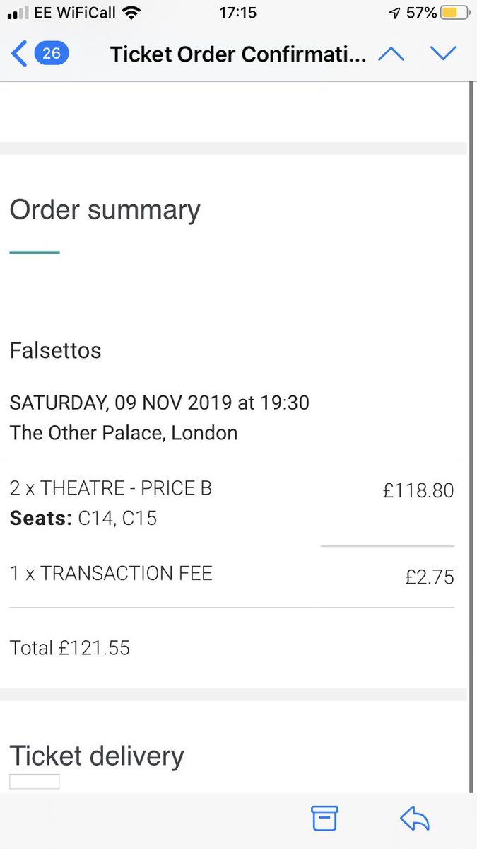 trashie_writer's tweet image. Selling two tickets for @UKfalsettos for the 9th of November. Was super excited for this but can no longer go 💔 Selling for the same amount that I payed, with free and tracked postage. #Falsettos #falsettosuk #fansettos