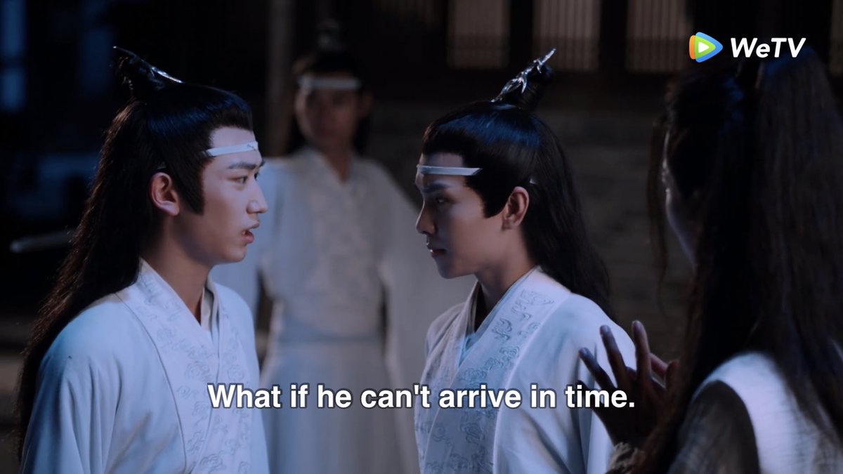 12. cql’s addition and I like to think lwj is always around and ready in case sizhui needs him.like jingyi doubted lwj could come in time but:- sizhui was absolutely sure he would- lwj was close enough to appear in minutes, and he was already watching the sky for a signal.