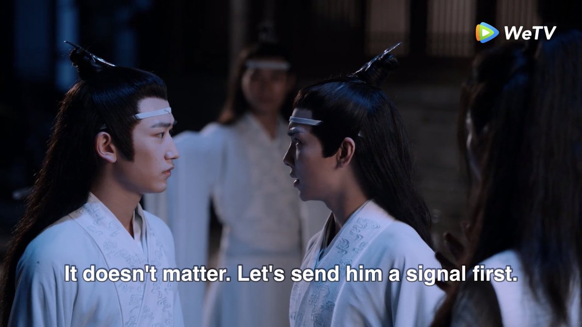 12. cql’s addition and I like to think lwj is always around and ready in case sizhui needs him.like jingyi doubted lwj could come in time but:- sizhui was absolutely sure he would- lwj was close enough to appear in minutes, and he was already watching the sky for a signal.