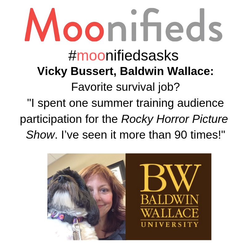 collegeaudcoach's tweet photo. Sheβs a bad ass. And we love her @BW_MusicTheatre #moonifieds2019 #collegeauditions #moocrew2020 https://t.co/7mkW8IIlm4