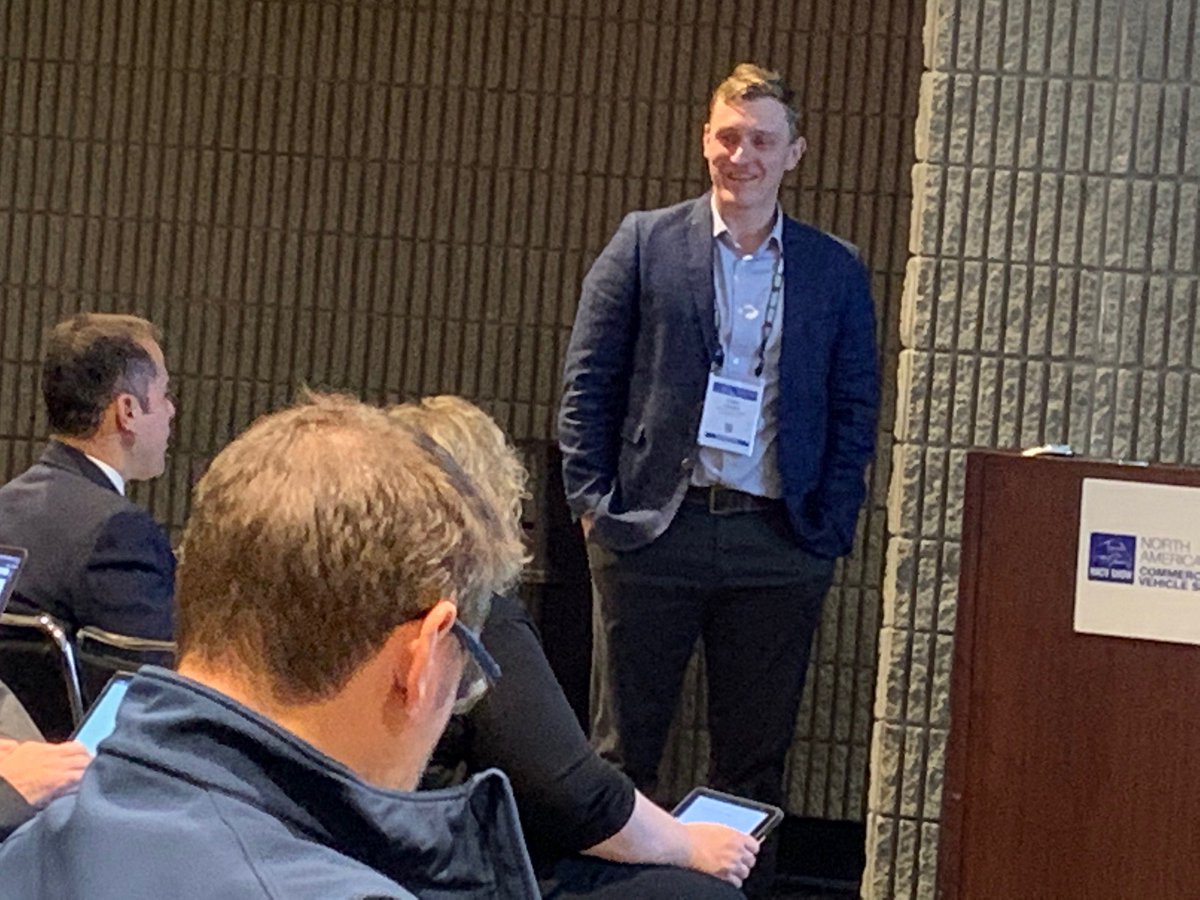 AperiaTech's tweet image. CEO Josh Carter announces full launch and expansion of #HaloConnect during #AperiaTech  #NACVShow2019 press conference at Georgia World Congress Center in Atlanta. It’s all about connectivity and tire management solutions. 
bit.ly/2Jw6Bjk