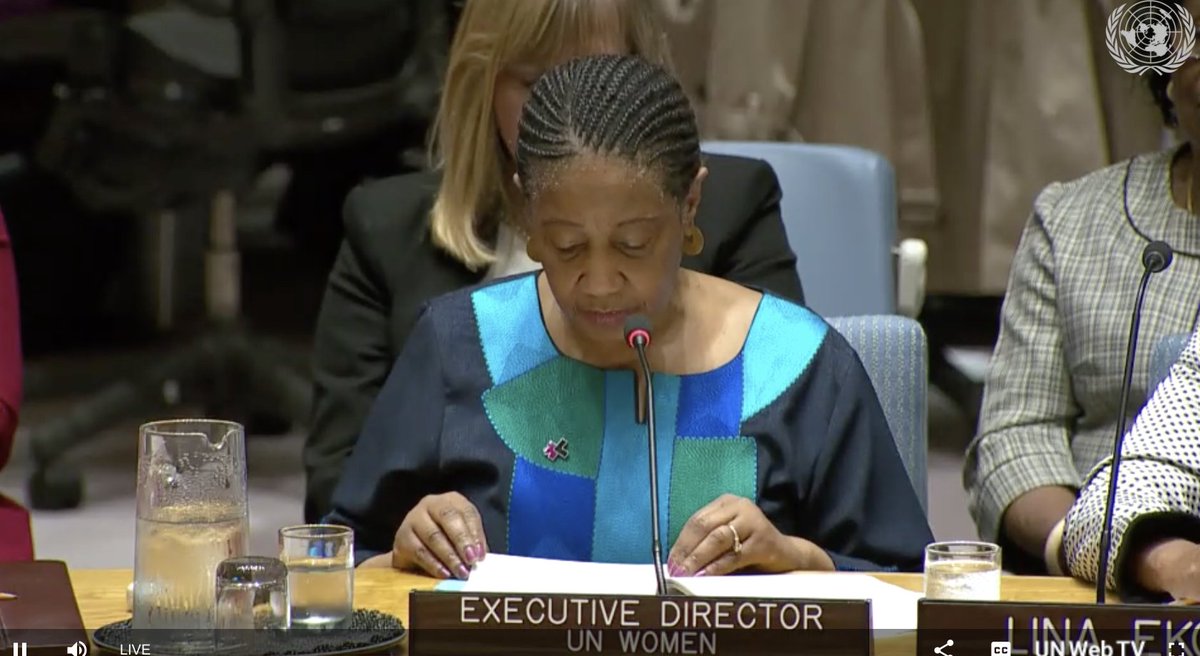 AnneFloorDekker's tweet photo. "The UN Member State should not agree on peace agreements that do not include women’s perspectives and rights." @UN_Women @phumzileunwomen. #UNSCR1325 #WPSOpenDebate https://t.co/BRC0snSvvy