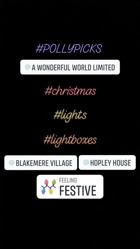 awwgiftsuk's tweet photo. HURRAY! It’s time for #pollypicks and this weeks it’s all about our range of light boxes and light up garlands bringing more #christmas cheer! Available right now from both shops at @visitblakemere and #HopleyHouse! #light #lightboxes #christmasiscoming https://t.co/z0QEtlnPbN