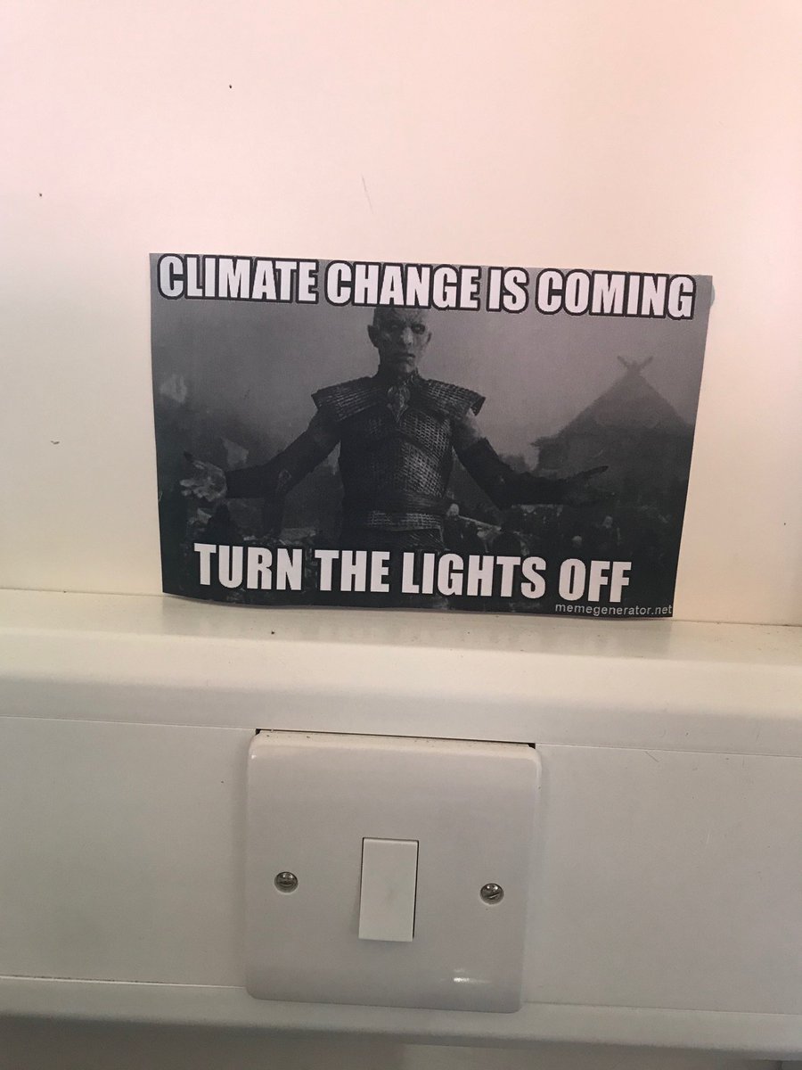 Our earth is our home, so we're following the example on 'Home' series 2! We're saving electricity and encouraging recycling: