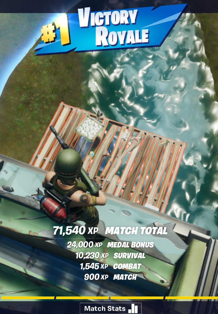 BloodyPointBlog's tweet image. Yeah I&apos;m nearly 50, but I can still show those 15-year olds how it&apos;s done. First #Fortnite match of the day, after being up all night at work, is a win.