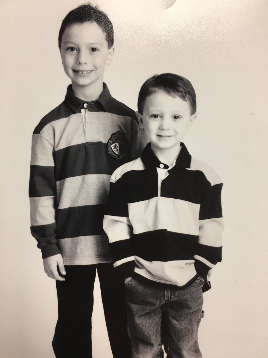 DanFrisch5's tweet photo. Happy 19th today to our oldest son! I’m proud of the brother that you are and the young man that you’ve become. Have a great day! https://t.co/aw6sVmyjZu