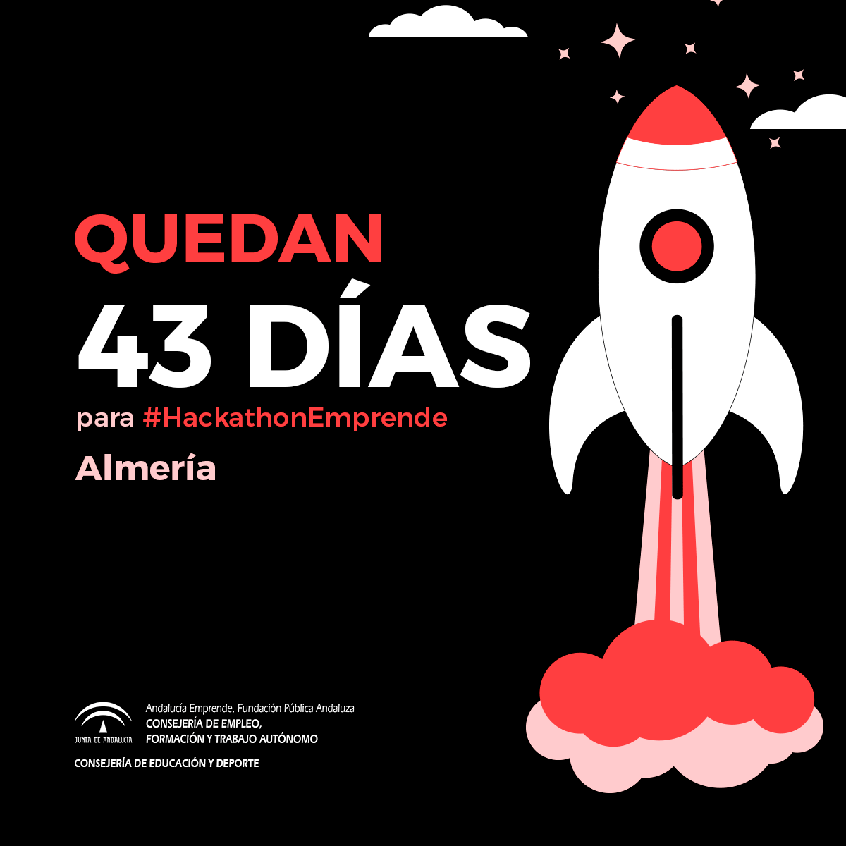 cadealmeria's tweet photo. ¿Tienes planes el próximo 11 de diciembre? 🤔 Te esperamos en #HackatonEmprende en #Almería, la Aceleradora Andaluza de Emprendimiento Educativo 💥
¡Te ayudaremos a desarrollar tus ideas y darles forma!
➡ https://t.co/bz84PjHCyK https://t.co/P9cUx6KQAv