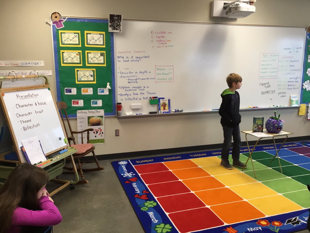 NCES_Knights's tweet photo. I wish I could spend all day listening to our 4th grade Knights presenting their pumpkin character and book analysis! Love this PBL, @Bnoon27- it’s definitely @JCPSBackpack worthy! #traits #theme #reflection https://t.co/N5D59EFNnD