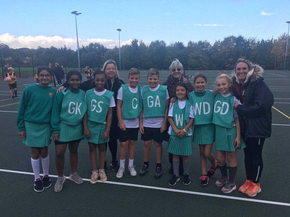 The netball team had great success today!  They won both the two matches they played and performed extremely well 😃😃👍 #agjs #netball