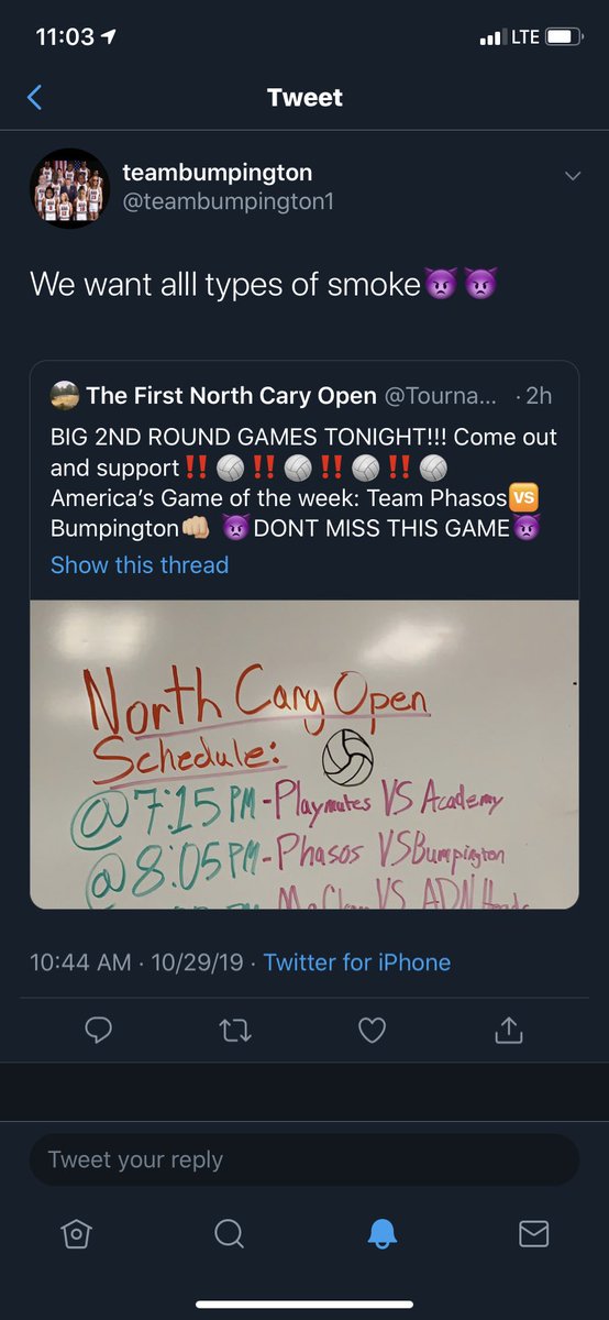 TournamentCary's tweet photo. Early chatting ahead of America’s Game of the Week 👀👀 this is NOT a game you want to miss. @teamphasos 🆚@teambumpington1 8:05 PM. BE THERE‼️ https://t.co/VQXbqerPcj