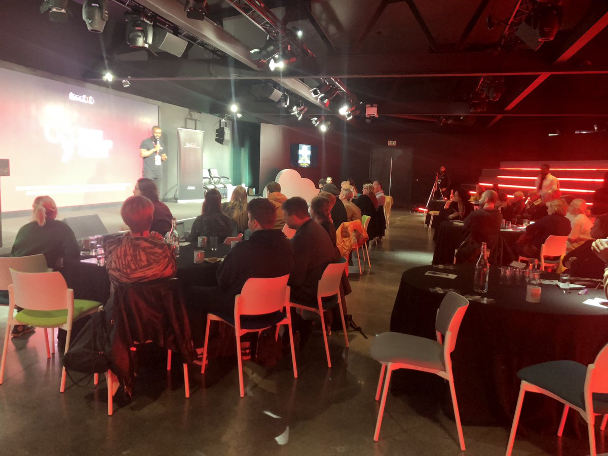 tecmcr's tweet photo. First event of the day; premier screening of @FreshrbCIC's brilliant new short film 🍿@ukfast #InTheirEyes focusing on #DementiaAwareness and a part of their #SilentElephantProject aiming to raise awareness about marginalised illnesses https://t.co/UZlKGuwqup