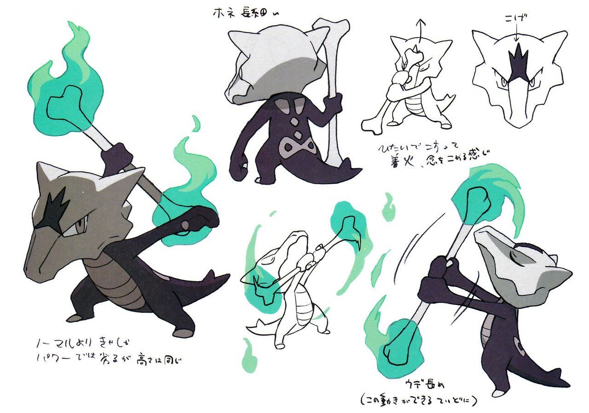 Pokemon Arts And Facts Alolan Marowak Concept Art For Pokemon Sun And Moon This Art Was Released In The Pokemon Ultra Sun And Ultra Moon Essentials Concept Art Book T Co 8zsho0hd