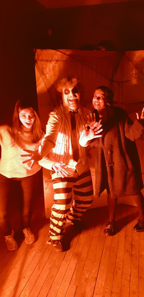 SCREEN_32's tweet photo. Wow what a packed out night at #beetlejuice #immersivecinema at @StretfordPH with @stretfordcant We @screen32_ had a blast, we think you did too 😈👻🥂

#stretford #stretfordpublichall #communitycinema #volunteer https://t.co/S3mTDfXwRm