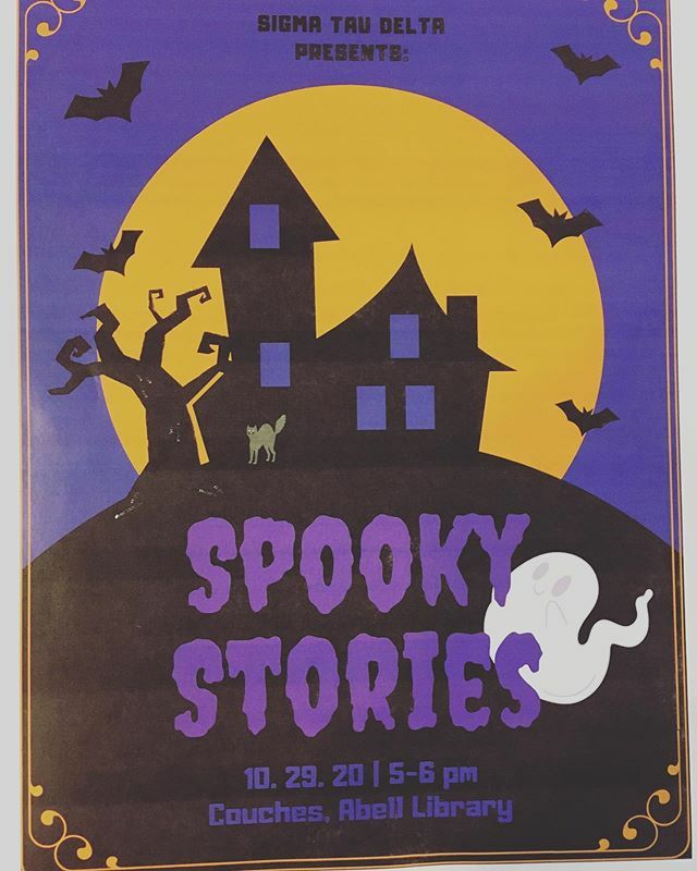 ac_lib's tweet image. Hey #roonation - drop by the library @ 5 tonight to hear some spooky stories, courtesy of our friends in Sigma Tau Delta! 🕔👻📖 #austincollege #ac_library #halloween #reading #readingiscool #librariesofinstagram #librariesofig #acltw ift.tt/2Jx9e4k