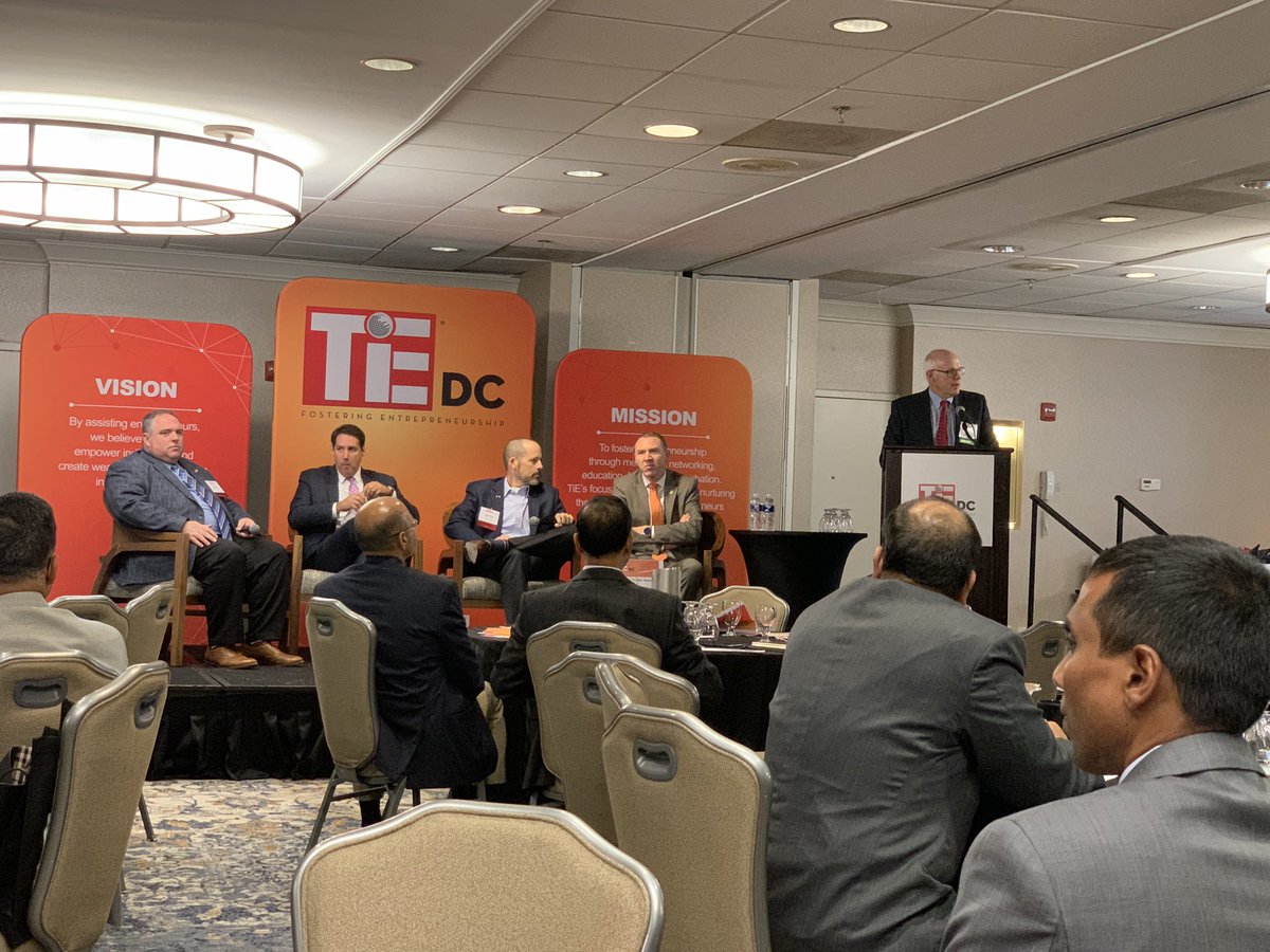 namachie's tweet photo. Panel on Cybersecurity &amp; Defense - Under Armour, DHS, And CBP @DCTiE  #GOVCON @nasotech https://t.co/GNn2b9TLSw