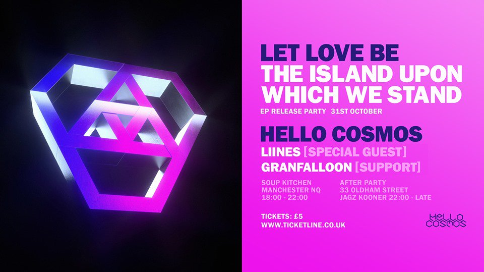 hellocosmos_'s tweet photo. Come join the ride of psychedelic mayhem beneath the streets of Manchester tomorrow night at @soupkitchenmcr.
Tickets - https://t.co/mIRzeAW7FM
#hellocosmos #LIINES #jagzkooner #granfalloon https://t.co/nLpnjRO65J