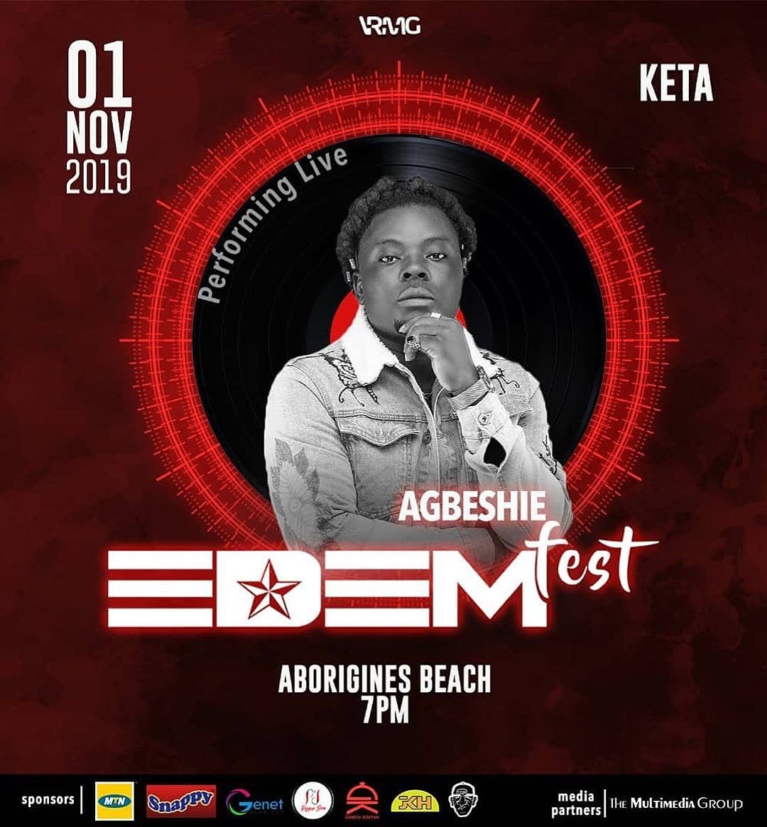 edemfestgh's tweet photo. Watch out for  @AgbeshieMusic   Performing live at #EDEMFEST19 #EdemfestYor #VRMGEra #YearofReturn #Gbevunation #Beeniewords https://t.co/xGP63Cbtlx