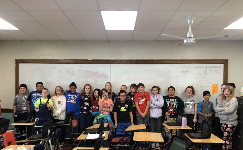 6th grade has voted in the Iowa Straw Poll! #BeAVoter