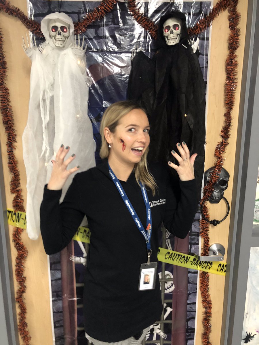 SCDSB_Schools's tweet image. Thank you to @GeorgianBay_DSS and @Millar_GBDSS for having us today! Our communications officer got some spooky #specialeffects makeup done! 👻 Stay tuned for more from this visit on this week’s #SCDSBscoop episode coming this Thursday! 🎥 bit.ly/2MZNi4d